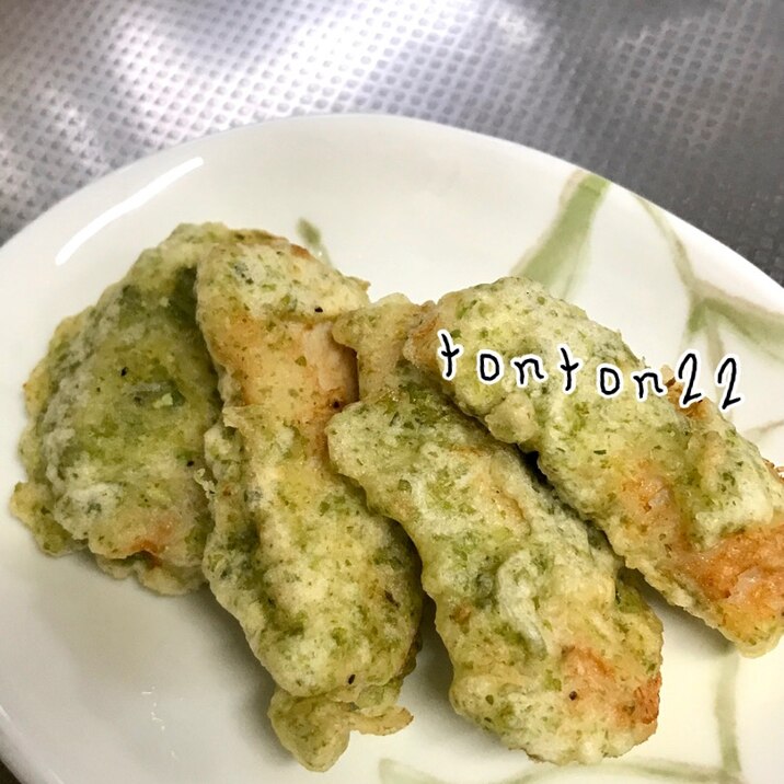 サラダチキンでとり天☆